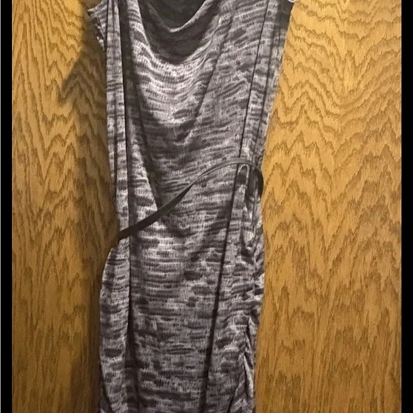 Michael Kors Black and White Patterned Midi Dress - Picture 3 of 7
